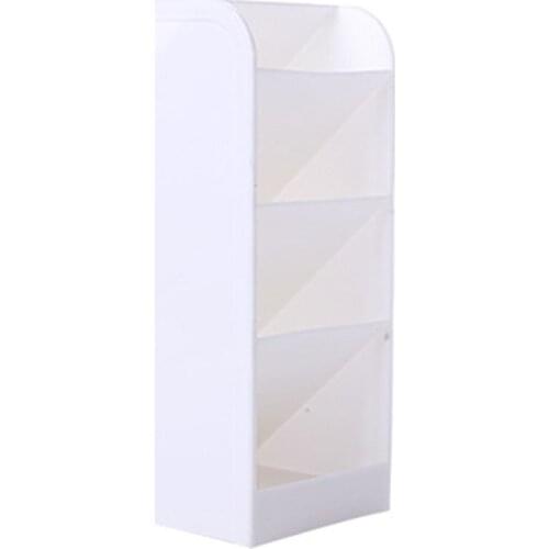 New Creative 4 Grid Sub-grid Plastic Desk Organizer Desktop Office Pen Pencil Holder Makeup Storage Tray