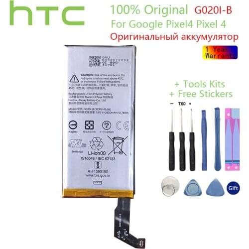 Original Replacement Battery For Google Pixel4 Pixel 4 G020I-B Genuine Battery 2800mAh Replacement Batteries