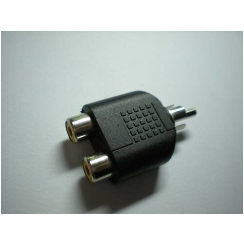 Converter RCA Male Plug to Dual RCA Female Jack 30 pcs per Lot