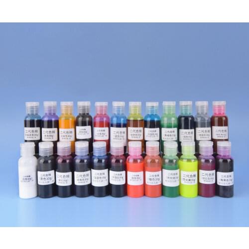 DIY Bottled 30g Second-generation Color Precision 20-color Epoxy Resin Large-capacity Manual Diy Silicone Mold Pigment Paste
