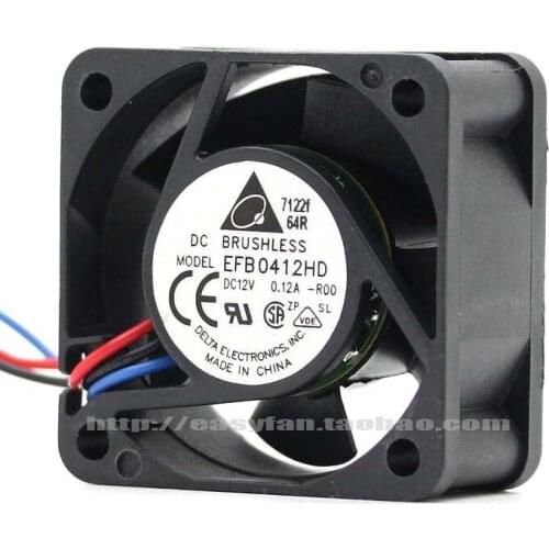 Brand new DELTA 4020 12V 0.12A EFB0412HD -R00 switch 4CM cooling fan