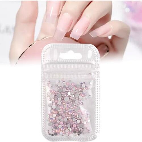 Nail Art Rhinestones Sparkling Pretty Nail Decoration Flat Back Clear Strass Stones For DIY Nail Stones Decors Design Art