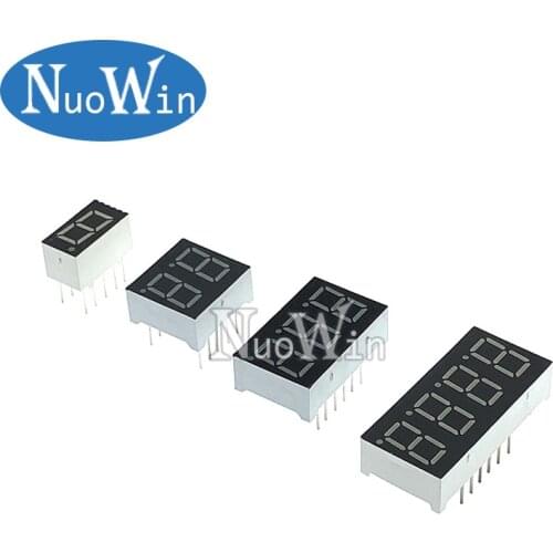 5pcs 0.36inch LED display 7 Segment 1 Bit/2 Bit/3 Bit/4 Bit/5 Bit Digit Tube Common Cathode / Anode Digital 0.36 inch 7segment