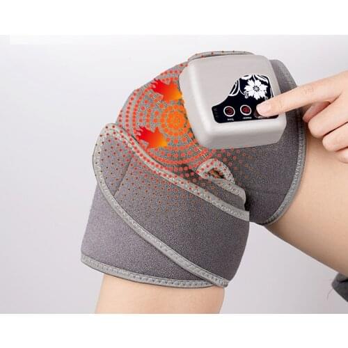 Heating vibration knee massager joint meniscus pain fever care kneading elderly physiotherapy massager