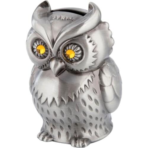Vintage Metal Owl Piggy Bank Nostalgia Cafe Bar Shop Crafts Home Decoration Money Saving Box Retro Style Moneybox Creative Gifts