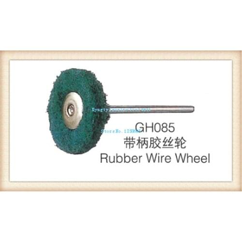 Jewellery making Green colorrubber wire Wheel Brush for jewelry Rotary Tools 100pcs/lot