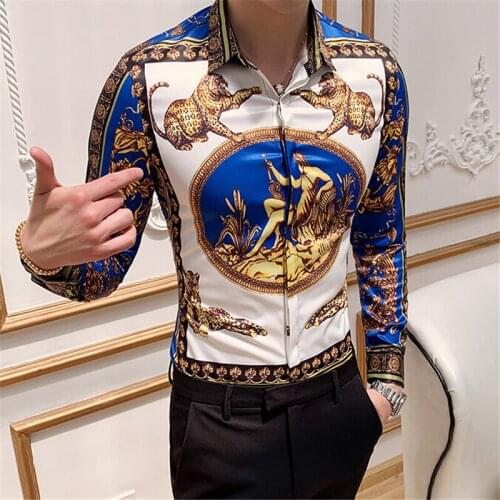 High quality New Fashion Casual Shirt Men Long Sleeve Slim Fit Button-Down Shirt Formal Dress Shirts Men Clothes Camisa