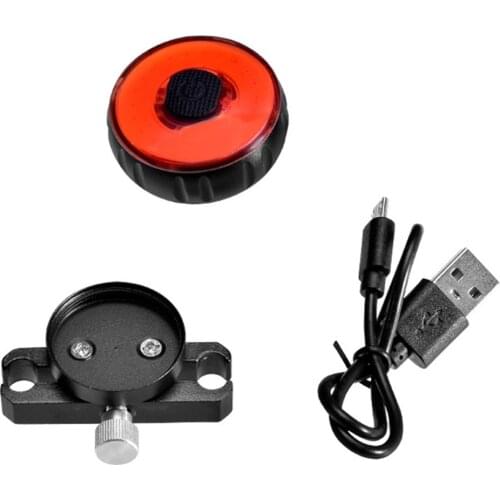 Bicycle Tail Light Smart Sensor Brake Warning Light Mountain Bike Light USB Charging LED Riding Tail Light