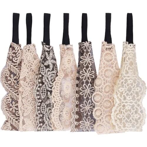 1pcs hot European and American embroidery headband jewelry children hair accessories girls headwear lace hair band