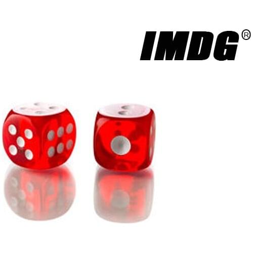 100pcs/Pack 12mm New Acrylic Dice Transparent Red #12 Round Corner High Quality Boutique Dice