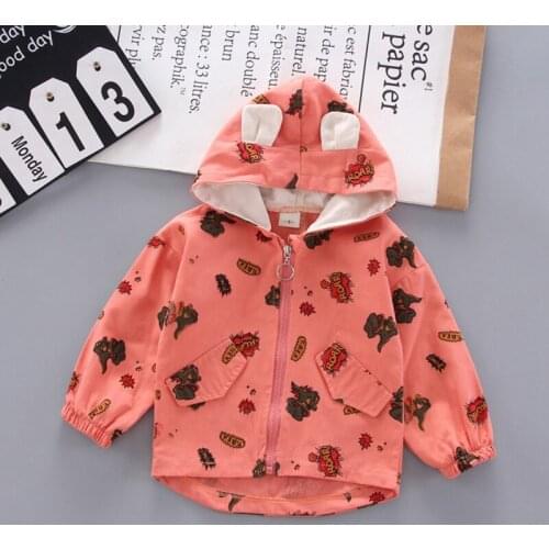 2020 Baby Boy Girl Outerwear Cartoon Dinosaur Print ColorSweatshirt Kids Coat Outfits Tops