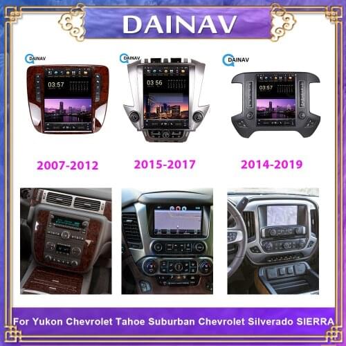 Android Car radio Multimedia Player For GMC Yukon Chevrolet Tahoe Suburban Chevrolet Silverado SIERRA 2007 - 2019 GPS Stereo