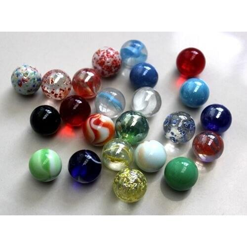 Free shipping 50pcs/lot 16mm mixed color glass round pearl color marbles pieces aquarium vases glass ball toys