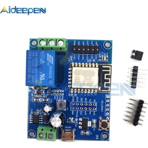 ESP8266 WiFi Single-Channel Relay Module AC DC Power Supply ESP-12F Development Board DC 5-80V 12V 24V 36V Relay Module