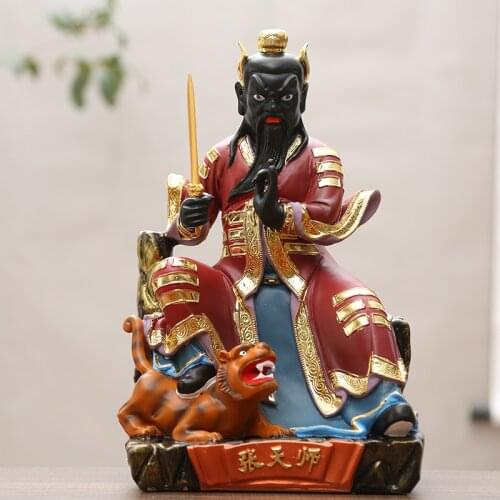 40CM Large Taoism ZUI SHI ZHANG DAO LING ZHANG TIAN SHI God BUDDHA figure HOME Exorcism protection Propitious Prosperity statue