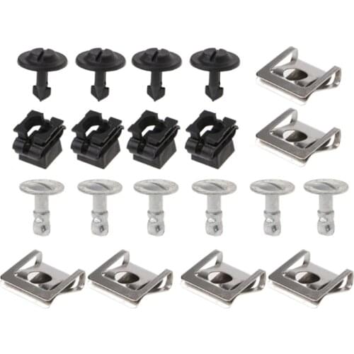 20PCS Undertray Guard Engine Under Cover Fixing Clips Screw KIT For AUDI A4 1996-2009 A6 1995-2001 A8 1997-2010 VW Passat