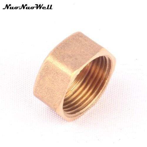 1pcs NuoNuoWell Brass 3/4" Female Thread Hose End Connector for Garden Irrigation Water Pipe End Cap Tube Metal Plug Adapter