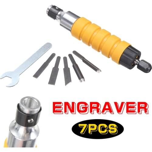 Electric Woodworking Chisel Tool Set Soft Flexible Shaft Handle 5 Special Knives Wrench Tools For DIY Wood Furniture Engraving