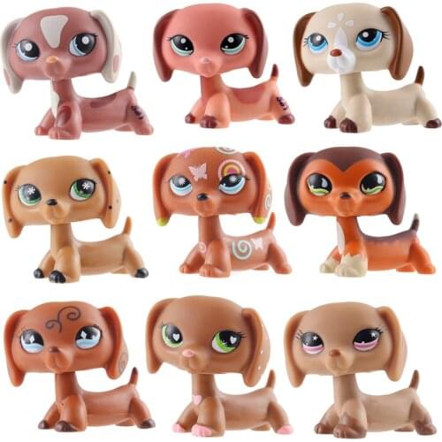 New LPS pet shop cat series toys cute powder cat cat tiger big Dan sausage dog shepherd action toy hobby collection gift