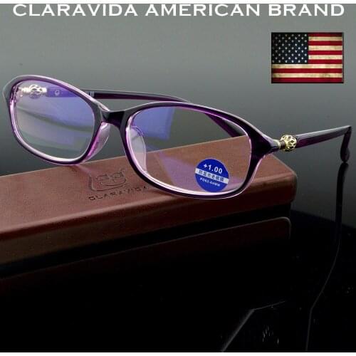 Hand Made Frame Women Multi-layer Coating Portable Reading Glasses +0.75 +1.00 +1.25 +1.5 +1.75 +2.00 +2.25 +2.5 +2.75 To +4