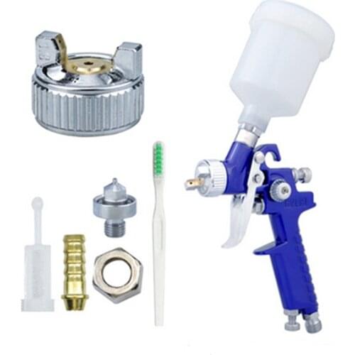 Professional HVLP Mini Paint Spray Gun Airbrush 125cc Cup 0.8mm/1.0mm Nozzle H-2000 For Painting Car Aerograph Pneumatic Gun