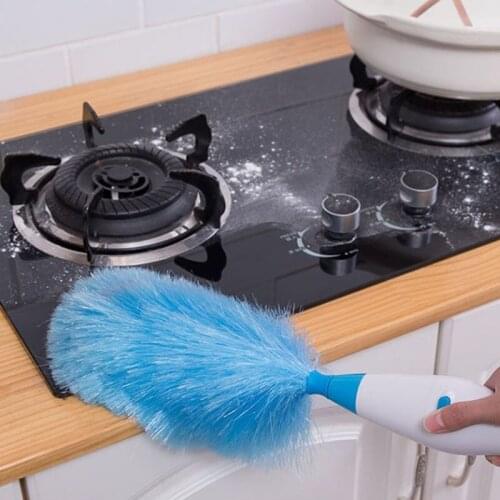 Adjustable Electric Feather Duster Dirt Dust Brush Vacuum Cleaner Blinds Furniture Window Bookshelf Cleaning Tool Brush
