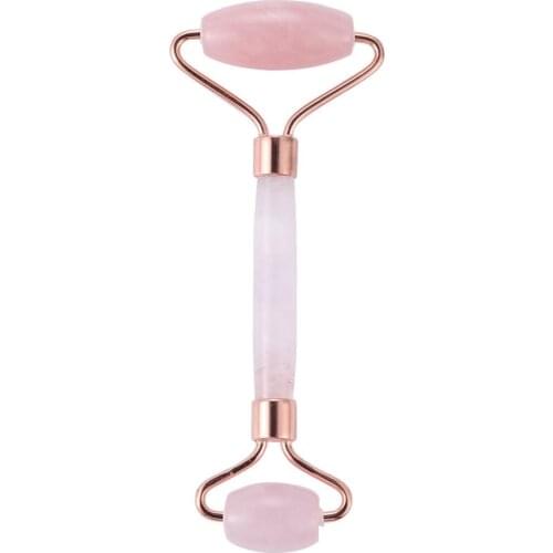 Rose Quartz Facial Massager Roller Face Lifting Tool Natural Jade Facial Slimming Massage Roller Anti Wrinkle Skin Care With Box