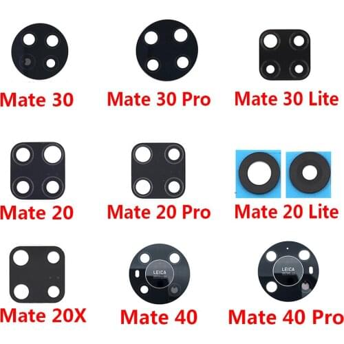 2Pcs/Lot,Camera Glass Lens Back Rear Camera Glass Lens For Huawei Mate 20 30 Pro Lite 20X With Glue Replacement Parts