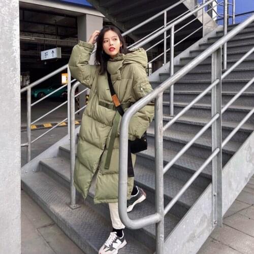 Winter Cotton Jacket Women 2021 Hooded Long Black Coat Female Warm Thick Parkas Korean Style Casual Coats Casaco Feminino Gxy143