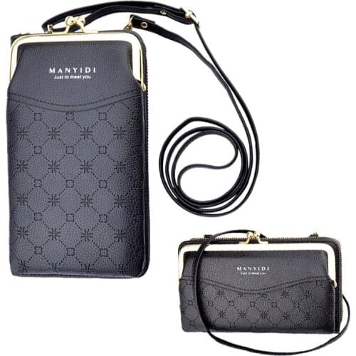 Ladies Wallet 2021 New Fashion Simple Zipper Ladies Shoulder Bag Messenger Bag Large Capacity Soft Leather Storage Bag Card Bag