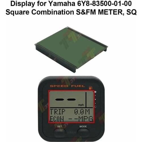 LCD Display for Yamaha 6Y8-83500-01-00 Square Combination S&FM METER, SQ