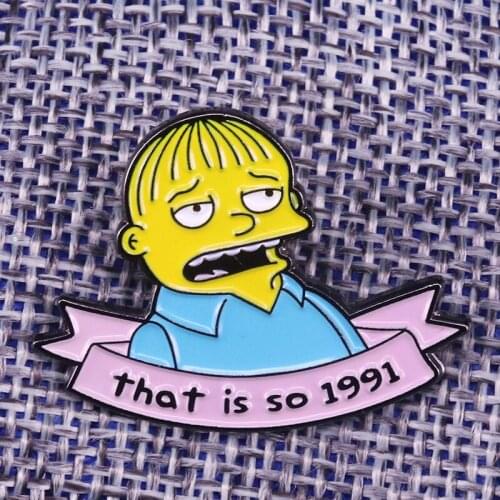Ralph Wiggum Badge OMG Thats so 1991 Need I say more? Choo-choo-choose this classic cartoon pin