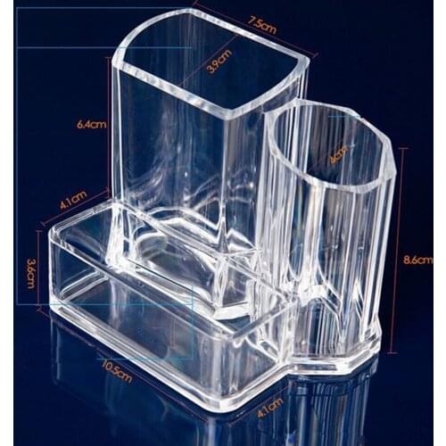 1 Pcs Clear Acrylic Container Showing Shelf ,Storage Display Stand For Nail Polish Cosmetic Nail Art Lipstick Eyeliner