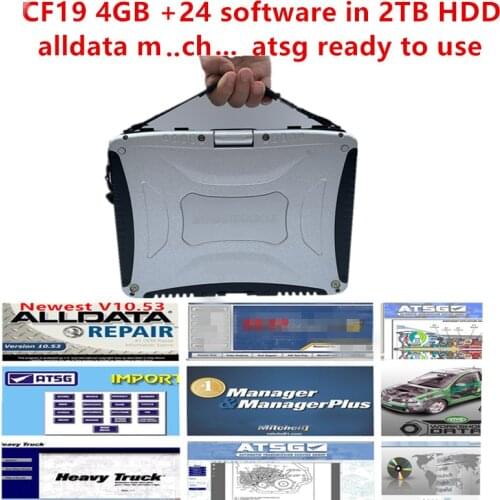 2020 cf19 alldata All data auto repair Alldata m..che... ATSG 24 in 2TB HDD install well computer For Panasonic cf19 laptop 4GB