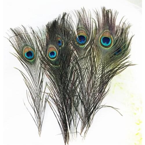 25 30cm Bohemian Wind Peacock Feathers Earrings DIY Korean-Style Earrings Stud/Post Earrings Hairpin Headdress Accessories