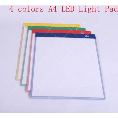 4 colors A4 Diamond Painting LED Light Tablet Pad Tool Diamond Mosaic Accessories Three Level Dimmable