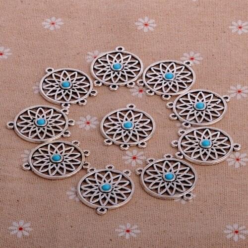 Bespmosp 10PC Dreamcatcher Dream Catcher Charms Pendants Bracelet Necklace Girls Jewelry Making Accessories DIY Xmas