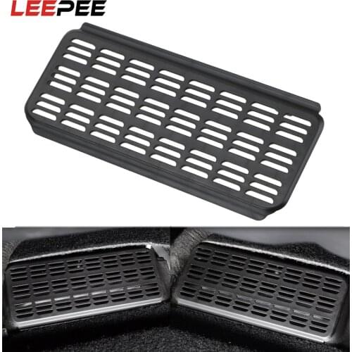 LEEPEE 2pcs Car Air Outlet Cover Anti-blocking Dustproof Back Under Seat Air Conditioning Vent Cover Net For Tesla Model 3
