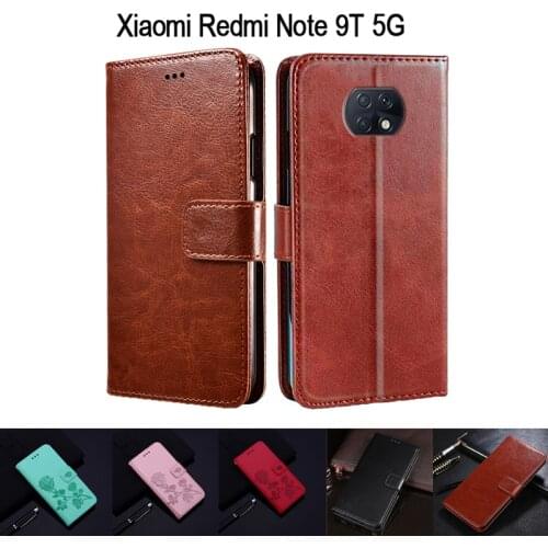 Cover For Xiaomi Redmi Note 9T 5G Case Flip Phone Protective Shell Case On Redmi Note 9 T 9T Leather Book Etui Funda Coque Capas