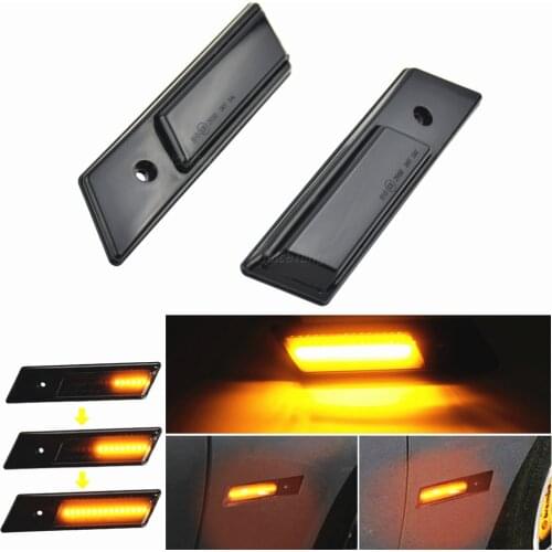 For BMW E32 E34 E36 1990-1996 M3 3 5 7 Series Led Dynamic Turn Signal Light Side Marker Fender Sequential Lamp Indicator Blinker