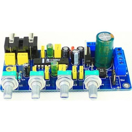 KYYSLB Home AudioTuning Board 12V AC and DC LM1036N Power Amplifier Fever Tone Board Stereo Parts DIY with Volume Adjustment