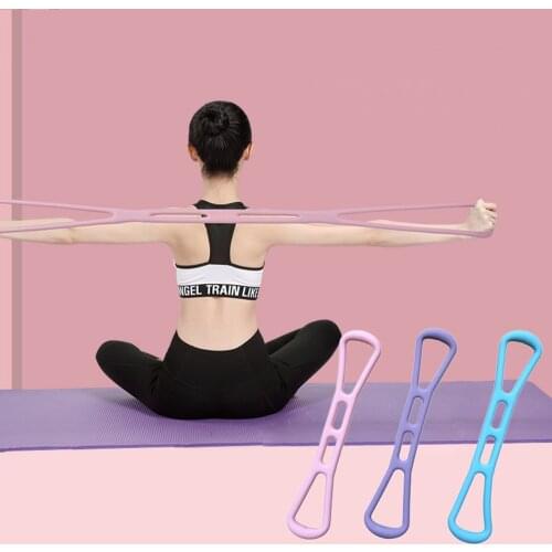 Yoga Resistance Exercise Bands Gym Fitness Equipment Pull Rope 8 Word Chest Expander Elastic Muscle Training Tubing Tension Rope