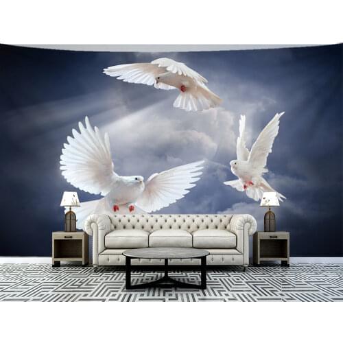 Pigeon Psychedelic Hippie Tapestry Bohoart Pigeon Animal Tapestry Art Wall Hanging Witchcraft Wall Cloth Tapestries Wall Carpet