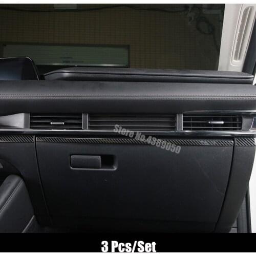 Stainless Steel For Mazda 3 2019 2020 Accessories Car Console Decoration Strip Cover Trim Sticker Car Styling 3pcs