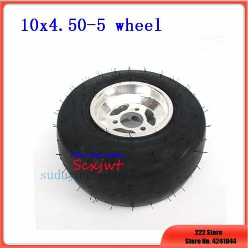 10x4.50-5 front wheel for Go-kart KARTING ATV UTV Buggy Golf Touring Car 10x4.50-5 Inch vacuum Tyre Tire Wheel