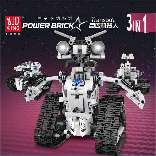 Mould King High Tech Creative Rc Robot Building Blocks Electric Model Remote Control Intelligent Robots Bricks Toys For Children