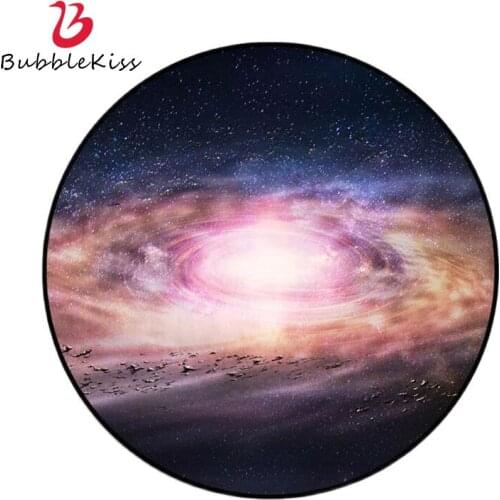 Bubble Kiss New 3D Simulation Round Carpet Planet Space Universe Pattern Carpet Nordic Style Rug Kids Room Floor mat carpet