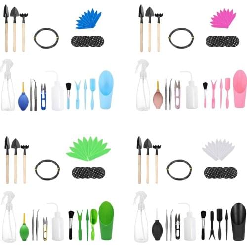 30 Pieces Mini Garden Hand Tools Transplanting Outdoor Bonsai Tools Planting Flower Succulent Miniature Gardening Tools