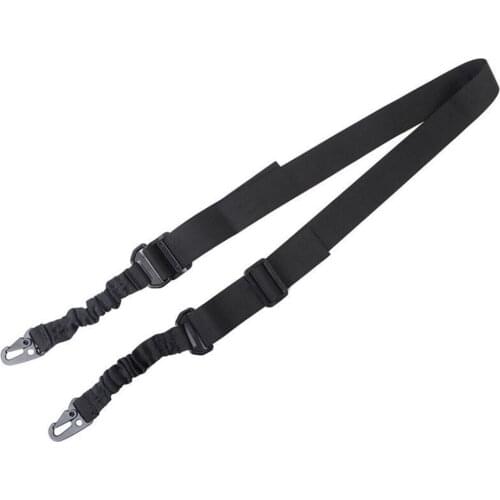Nylon Gun Sling Tactical One Point Bungee Rifle Belts QD Rotary Plug 2-Single Point Safety Lanyard Military Hunting Accessories