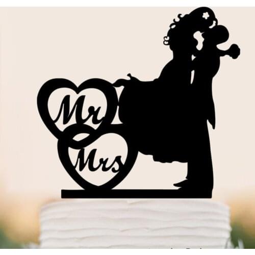 2019 New Mr Mrs Wedding Acrylic Cake Topper Bride & Groom Cupcake Topper For Wedding Engagement Party Cake Decorating Supplies
